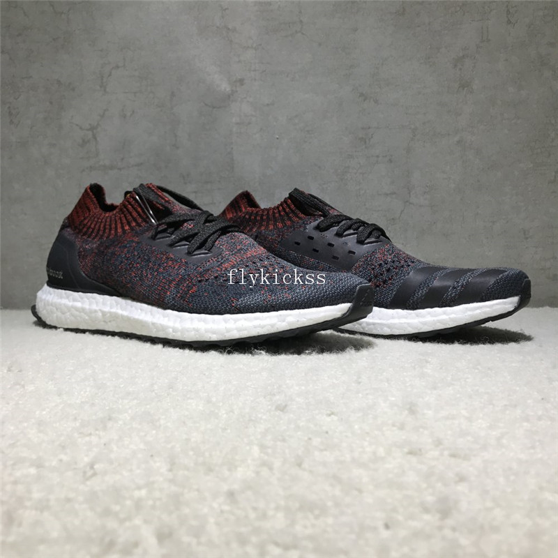 Adidas Ultra Boost Uncaged UB Sock Black Grey Red